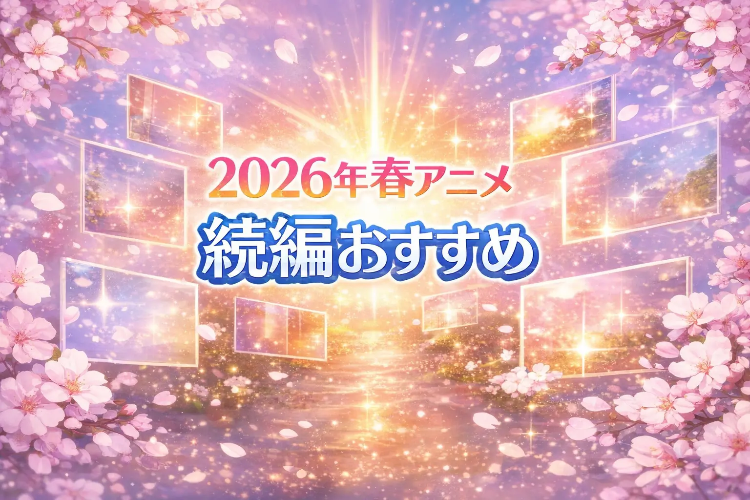 2026年春アニメの続編おすすめ記事のアイキャッチ画像