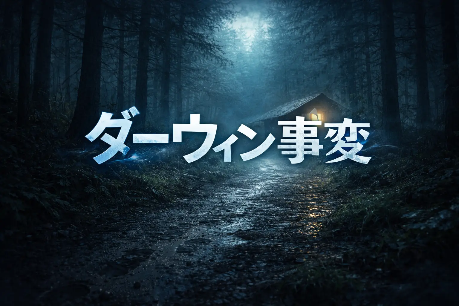 ダーウィン事変 第10話の山小屋シーンをイメージしたアイキャッチ